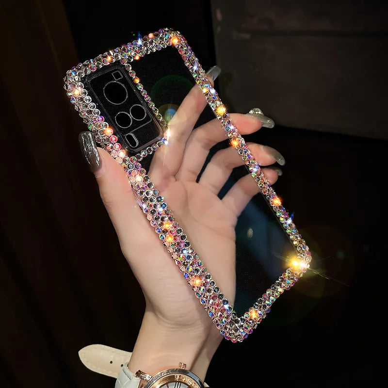 For iPhone 15 14 13 12 11 Pro Max Xs XR Case Samsung S20 S21 S22 S23 S24 Plus Ultra + FE A 51 52 72 Note 20 Luxury Glitter Cover