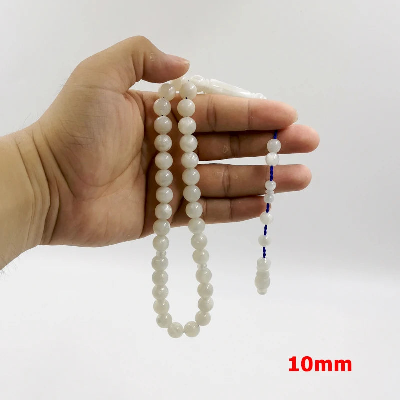 ALBASHAN Tasbih men white resin Change color Under the sun muslim gift misbaha prayer beads islamic rosary bracelet