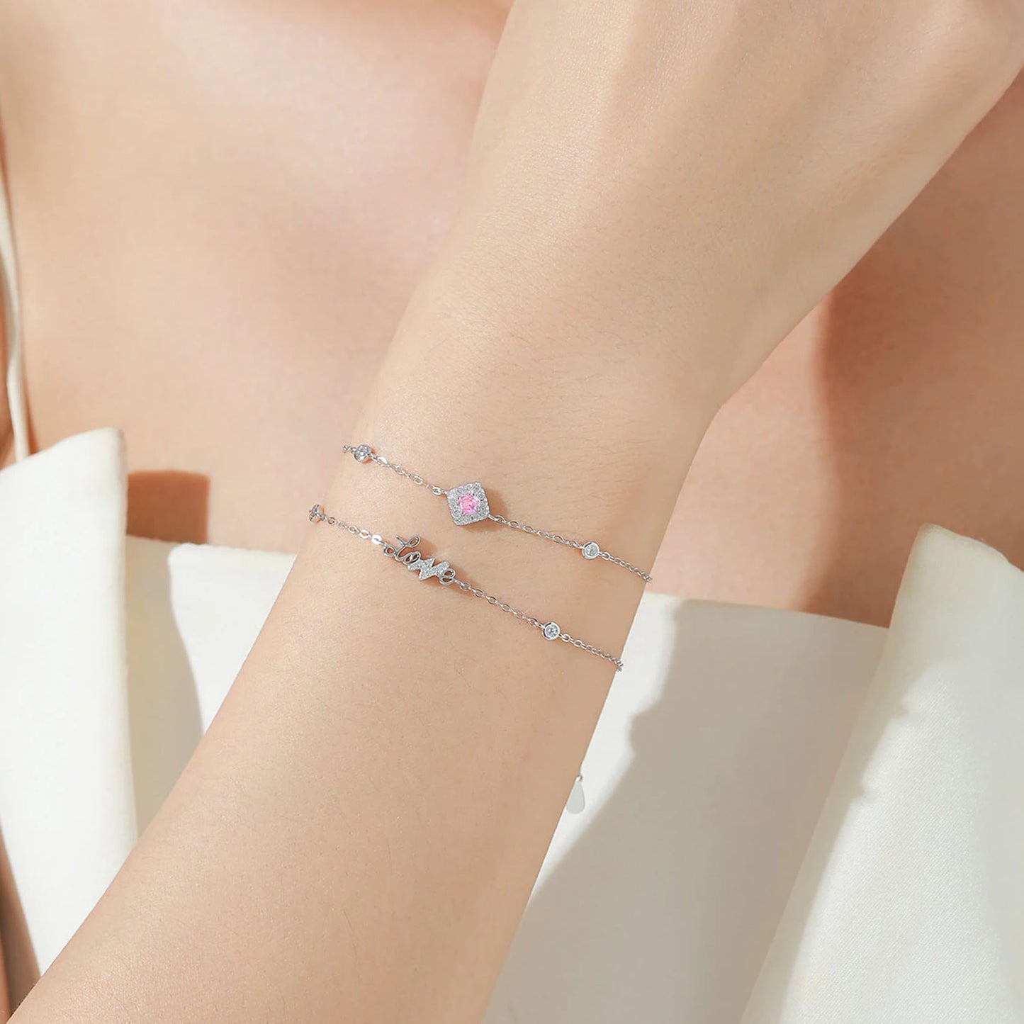 Bracelets  Top Quality Real 925 Sterling Silver Zircon  Jewelry