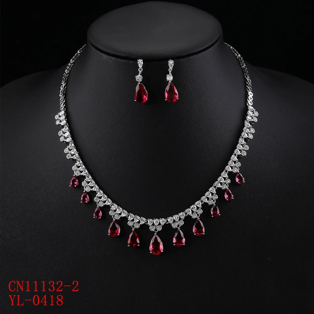 Luxury Pieces High Quality Zirconia Fashion Zirconia  Set Jewelry Zirconia