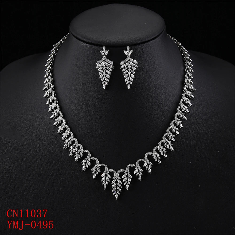 Luxury  Zirconia  Jewelry Set  Wedding Accessories