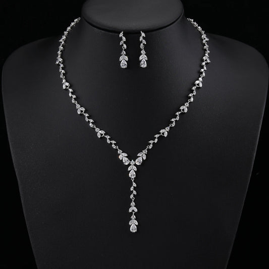 Luxury Pieces High Quality Zirconia Fashion Zirconia  Set Jewelry Zirconia