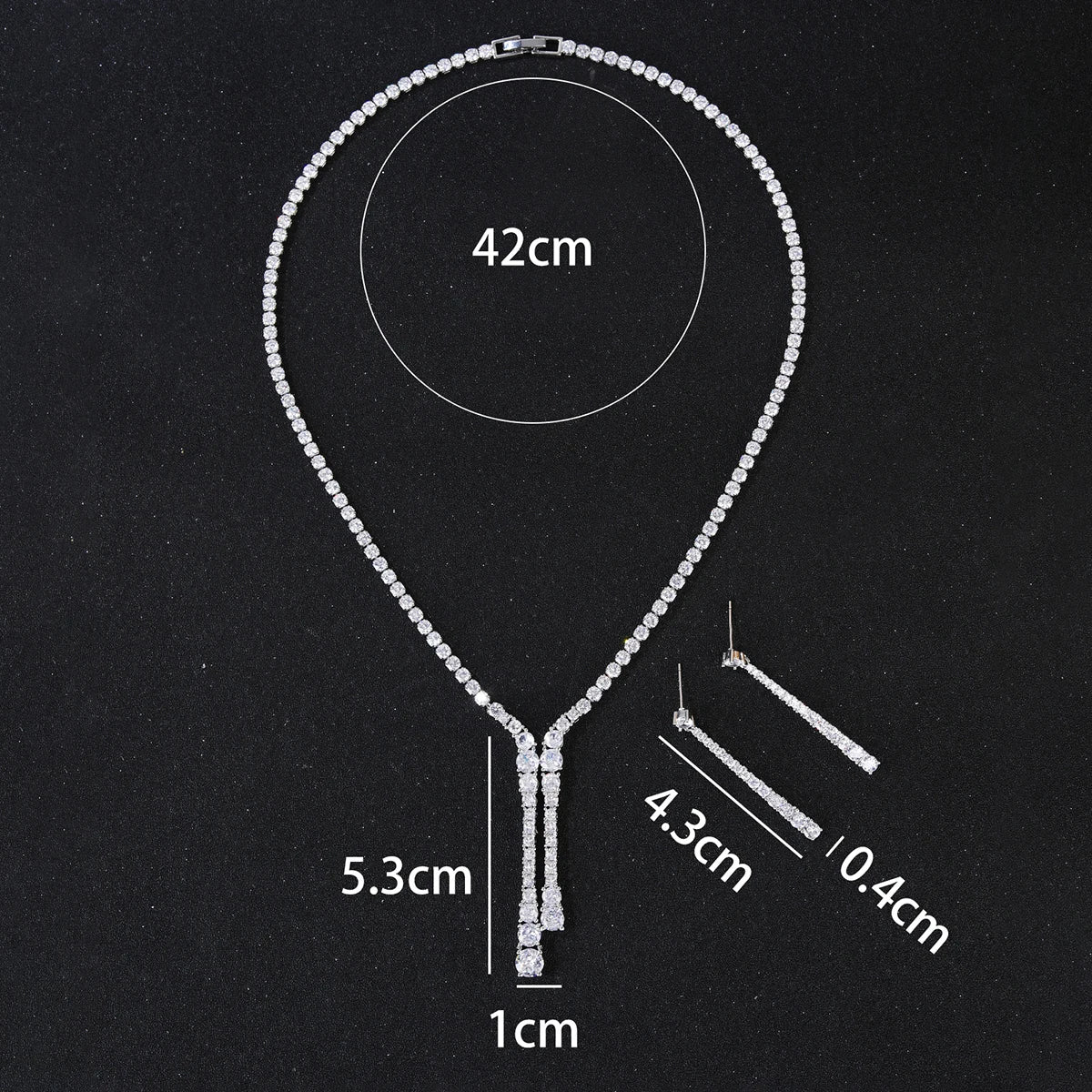 Luxury Pieces High Quality Zirconia Fashion Zirconia  Set Jewelry Zirconia