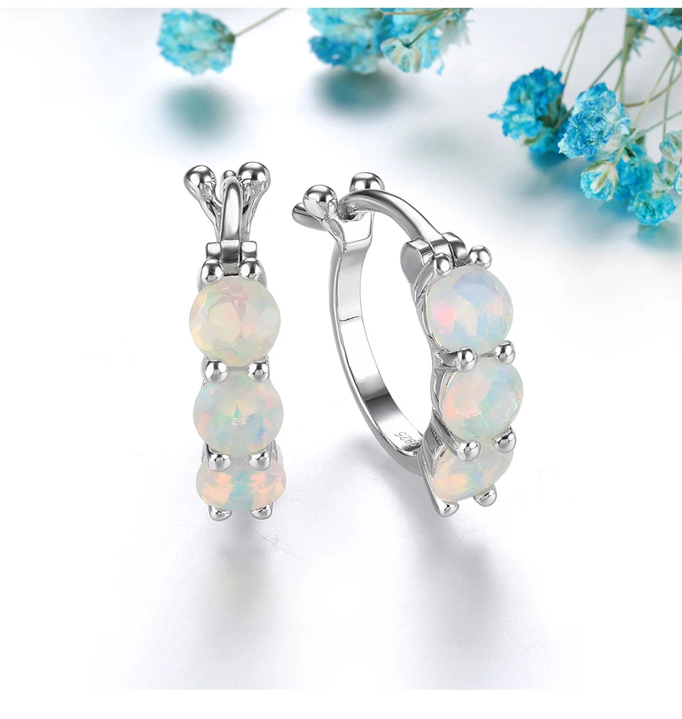 Natural Opal Solid Sterling Silver