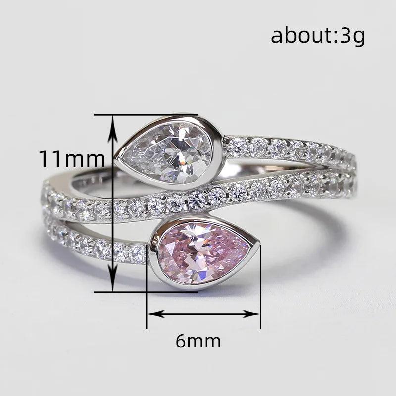 Classic Rings 925 Sterling Silver  Zircon