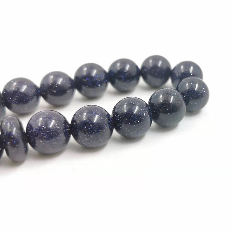 Tasbih Natural Blue SandStone Muslim prayer beads islamic gemstone misbaha 33 beads bracelet special ramadan Eid gift