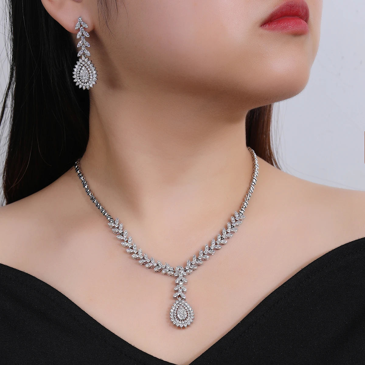 Luxury Pieces High Quality Zirconia Fashion Zirconia  Set Jewelry Zirconia