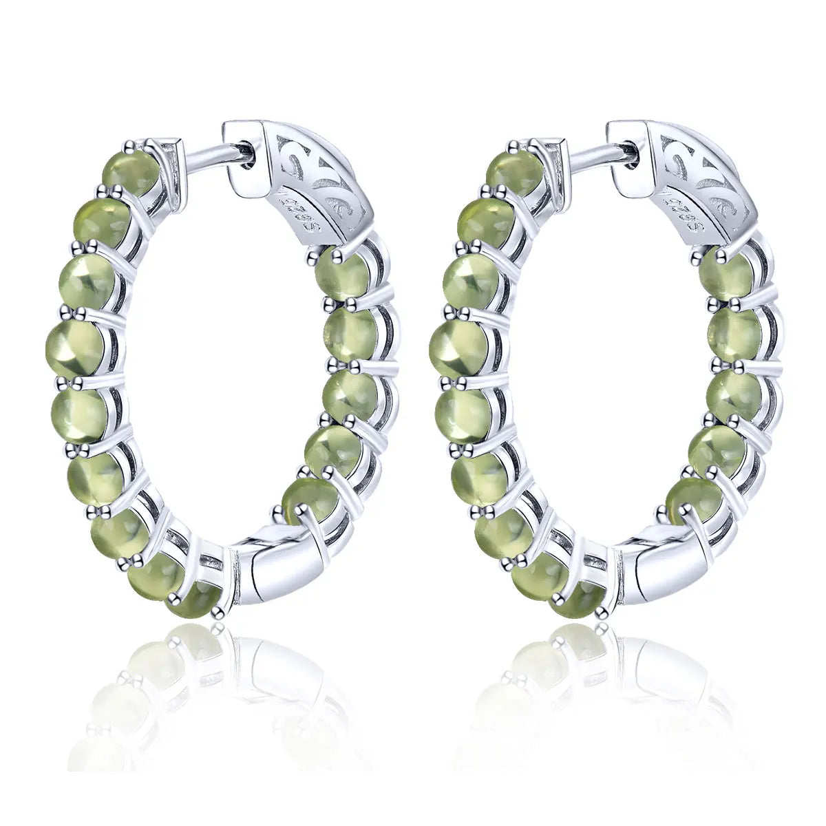 Natural Peridot Sterling Silver Jewelry Style