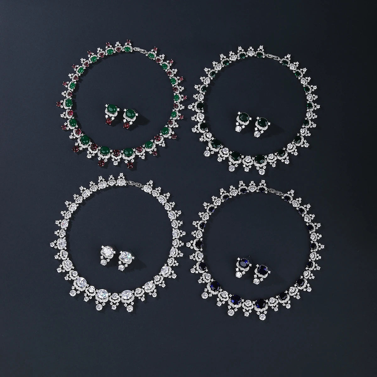 Luxury Pieces High Quality Zirconia Fashion Zirconia  Set Jewelry Zirconia