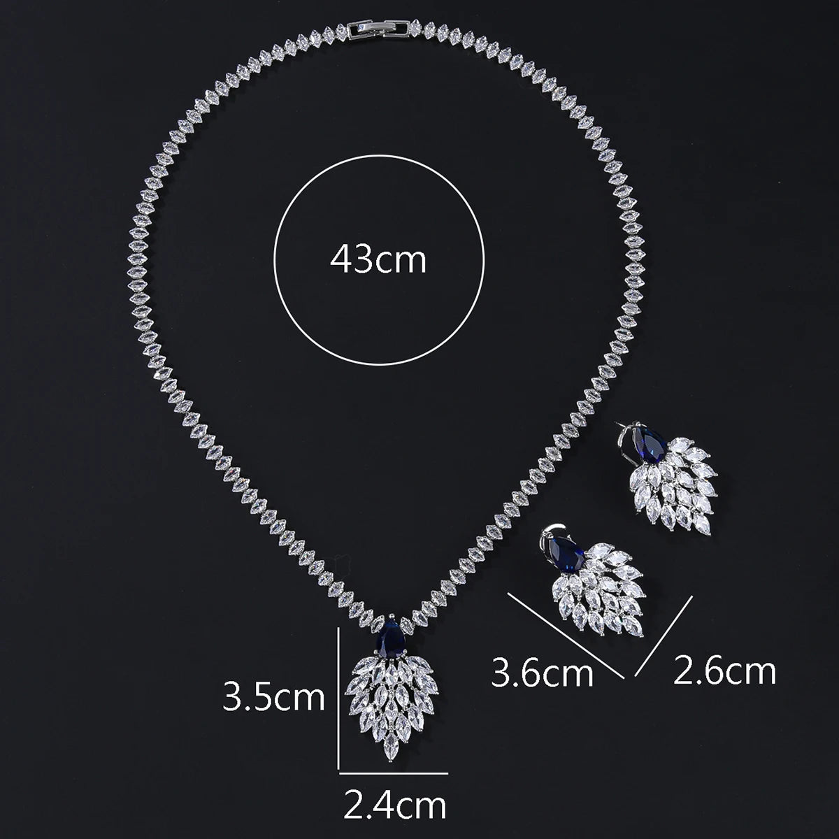 High Quality Zirconia Fashion Zirconia  Set Jewelry Zirconia