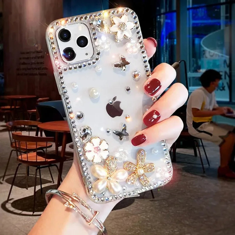 Clear Diamond Cover for Huawei, Case Design, Bling, Glittery, Shiny, Cell Phone, For huawei P50Pro, P40, Honor 9X, 50, 60Pro