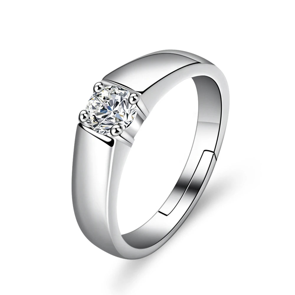 Moissanite ring Diamond  for men romantic