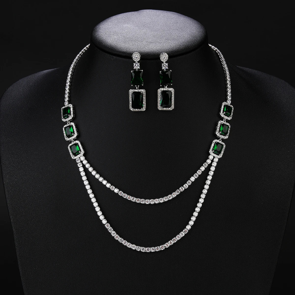 Luxury Pieces High Quality Zirconia Fashion Zirconia  Set Jewelry Zirconia