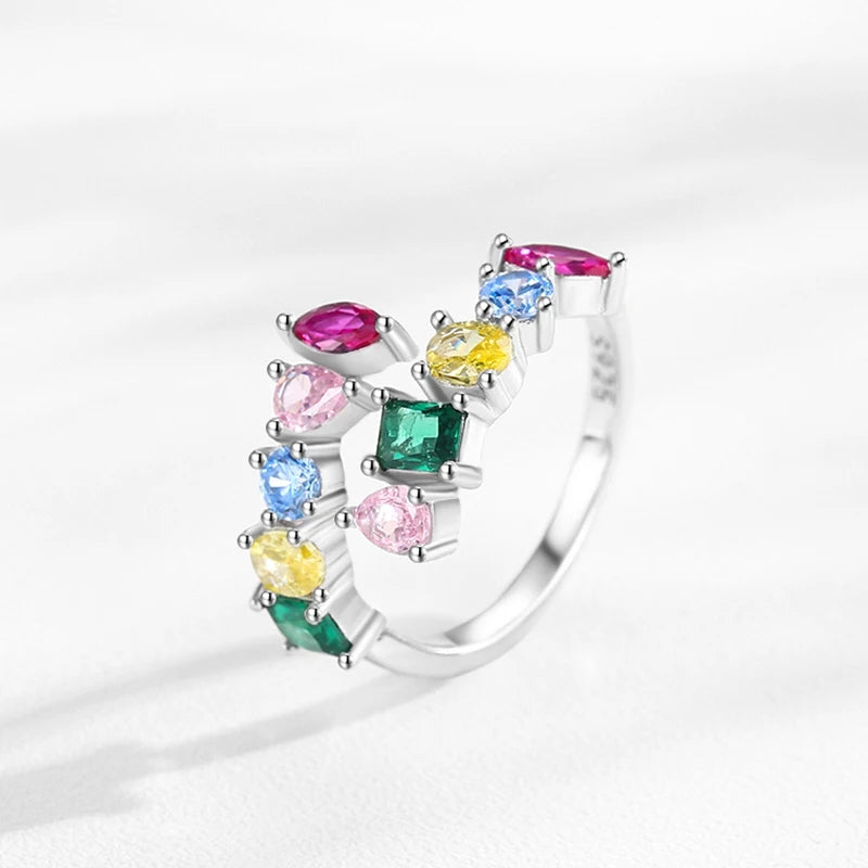 Luxury Rainbow Zircon Open