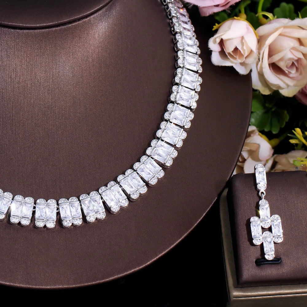 Luxury Pieces High Quality Zirconia Fashion Zirconia  Set Jewelry Zirconia