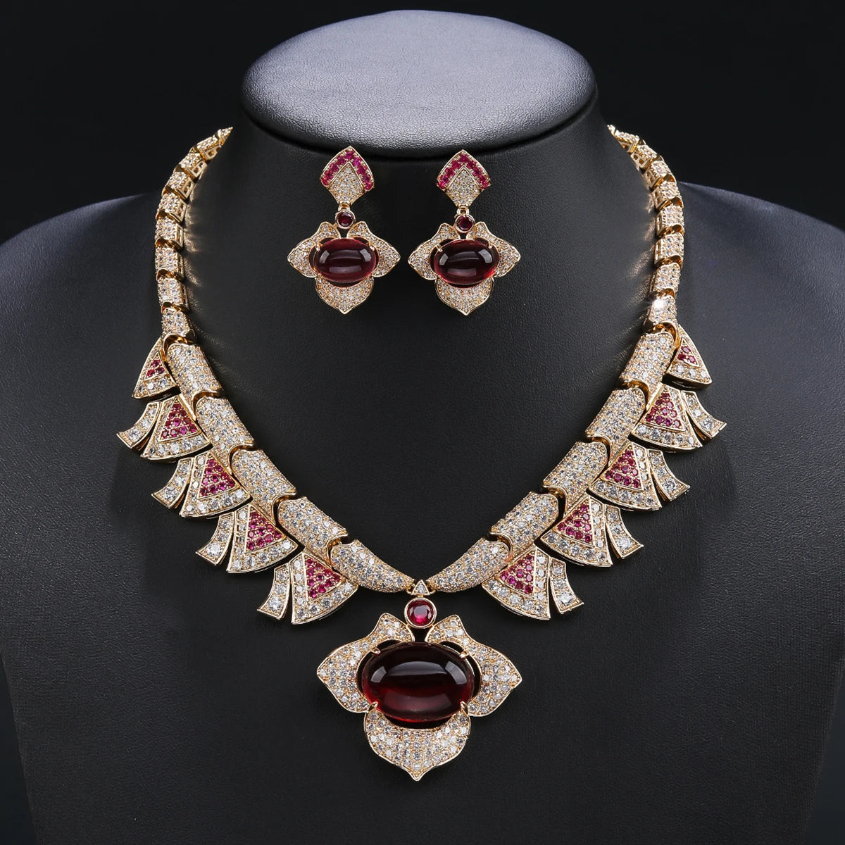 Luxury  Zirconia Wedding Jewelry Set