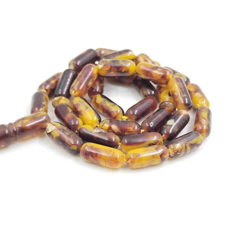 Tasbih Brown resin  Beads misbaha arabic fashion accessories  ramadan  Turkey