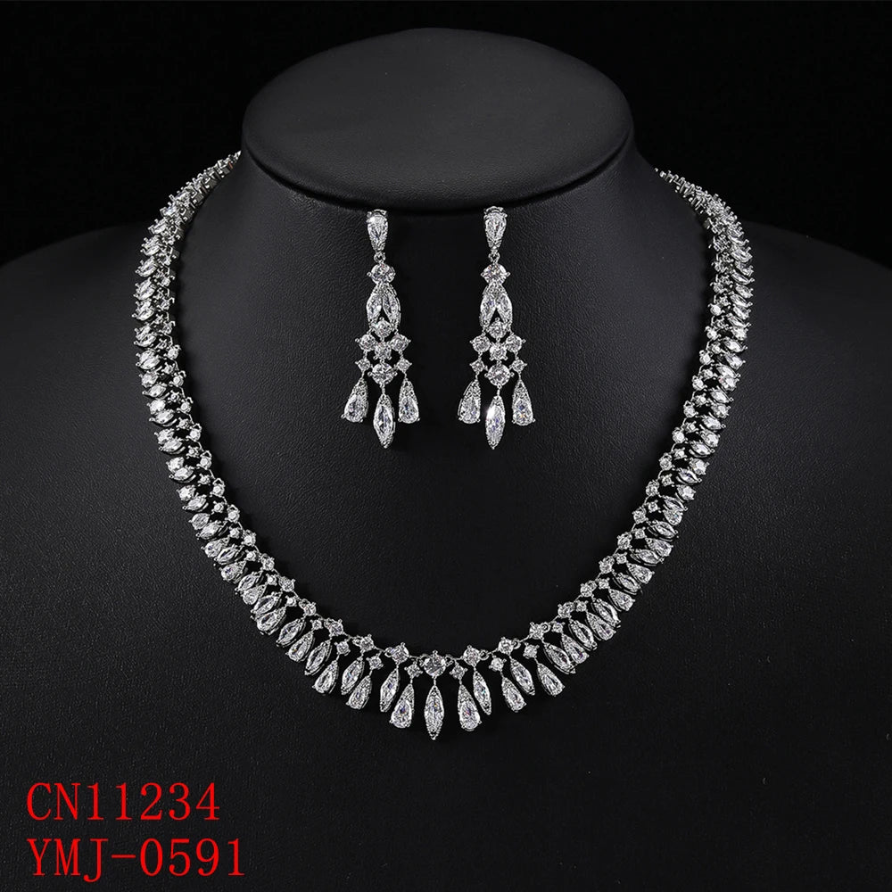 Luxury Pieces High Quality Zirconia Fashion Zirconia  Set Jewelry Zirconia