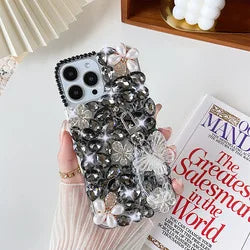 Dowager-Shining Bling Diamond Mobile Phone Case for Huawei, P50Pro, P40, Mate30, Honor 9X, 50, 60Pro, Fashion Girls