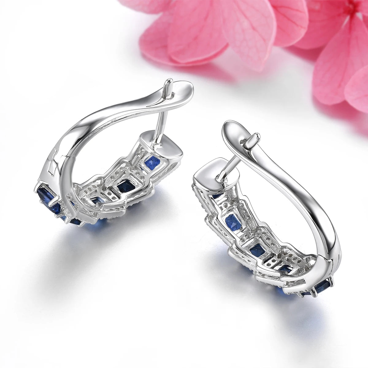 Natural Blue Sapphire Solid Sterling Silver