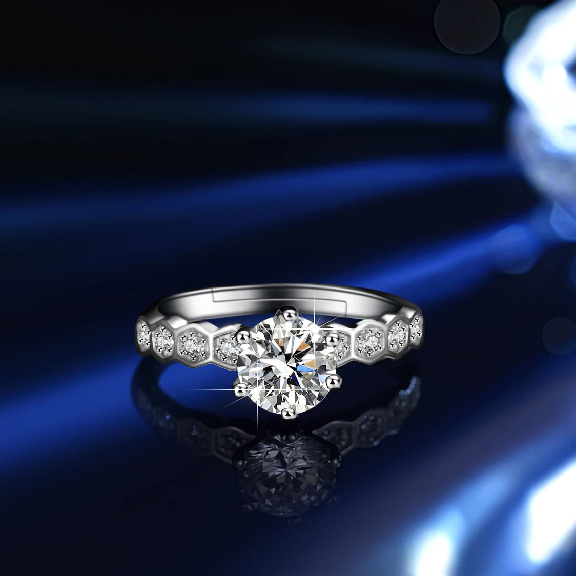 Deluxe 925 sterling silver  moissanite Luxury diamond moissanite