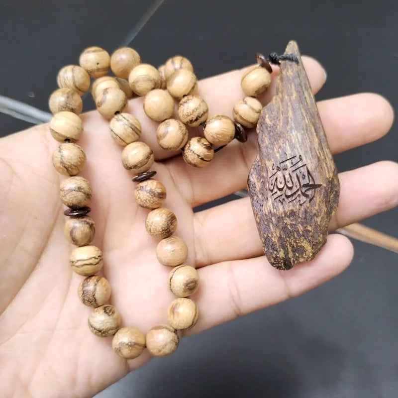 Oud Tasbih Natural Vietnamese sandal wood bracelet Oud pendant misbaha arabic fashion gift