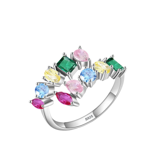 Luxury Rainbow Zircon Open