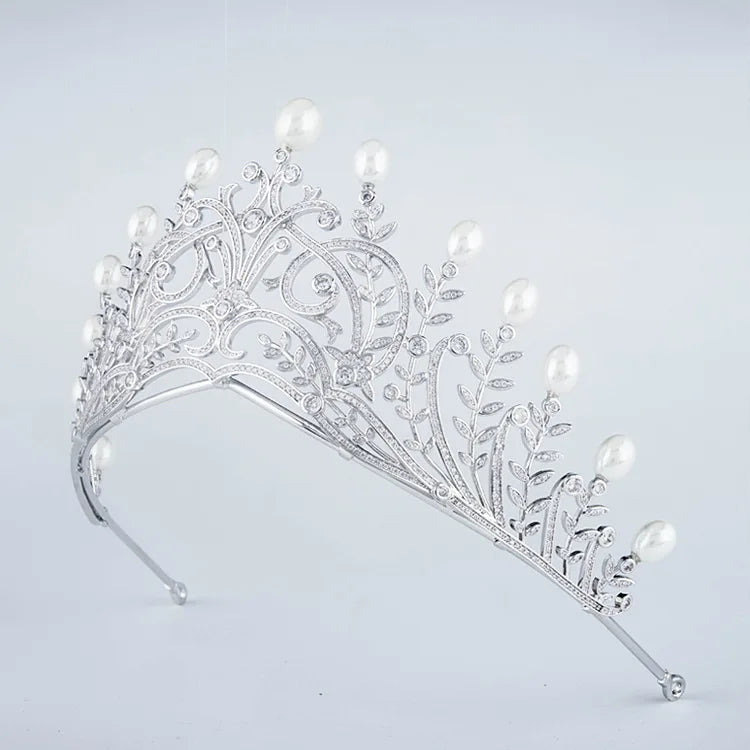 Luxury  Zirconia Crown Accessories Princess  Crystal Queens