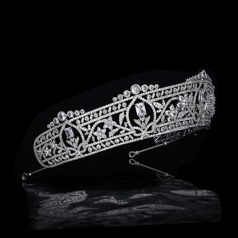 luxury zirconia accessories princess crown