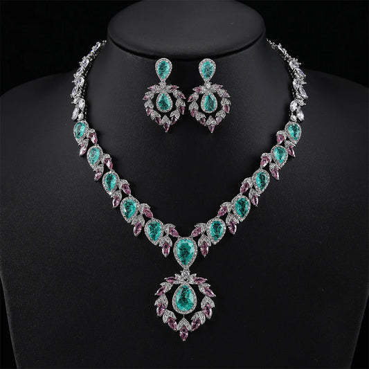 Luxury Pieces High Quality Zirconia Fashion Zirconia  Set Jewelry Zirconia