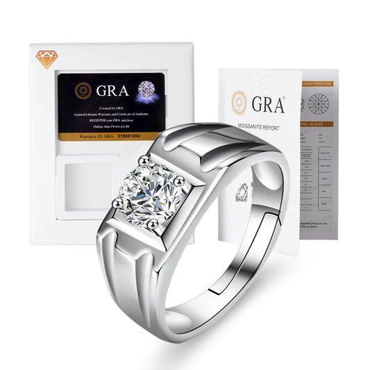 Moissanite ring Diamond romantic