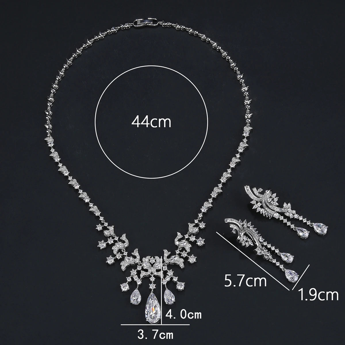 Zirconia  Luxury  Jewelry Set