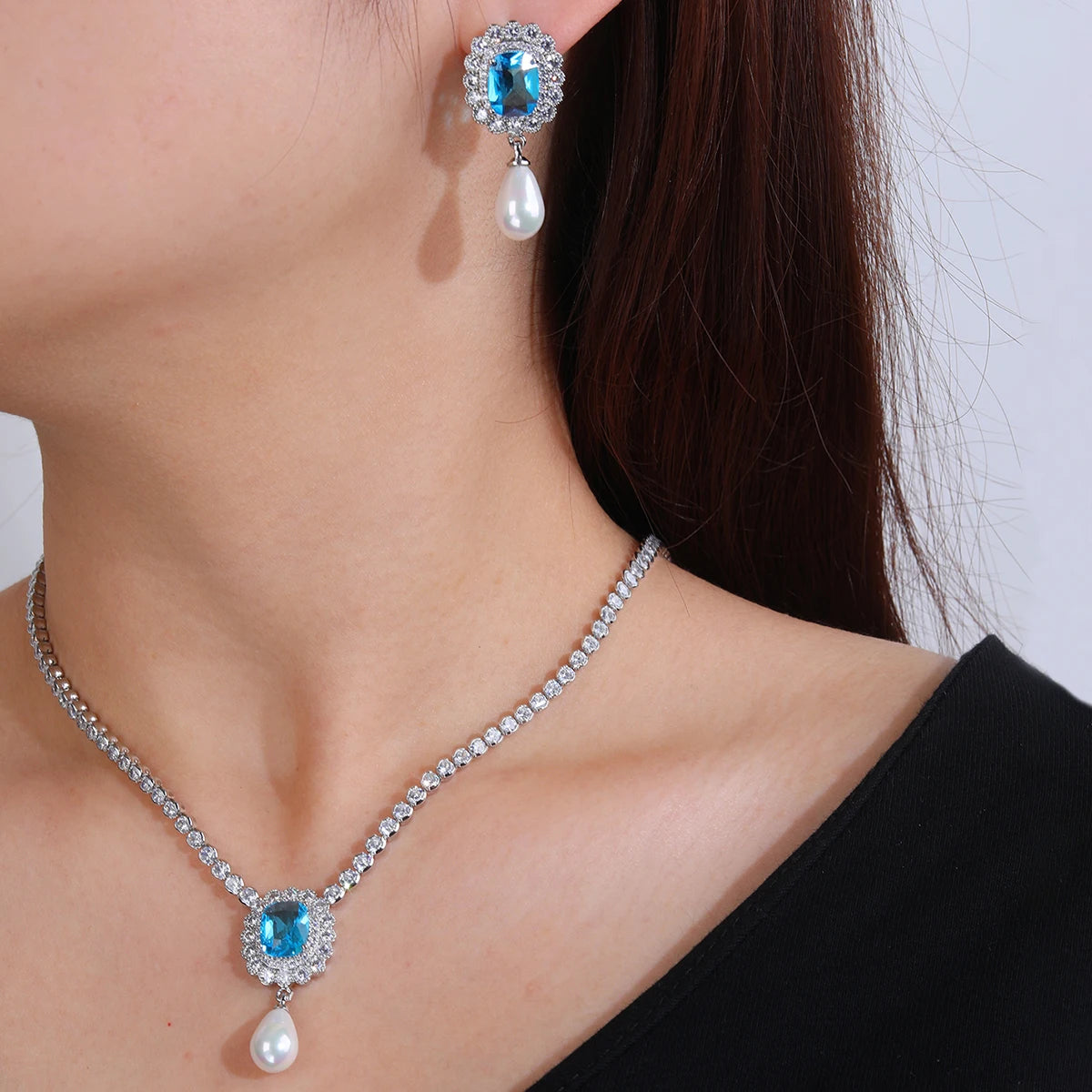 Fashion Crystal  Zirconia  Set  Jewelry