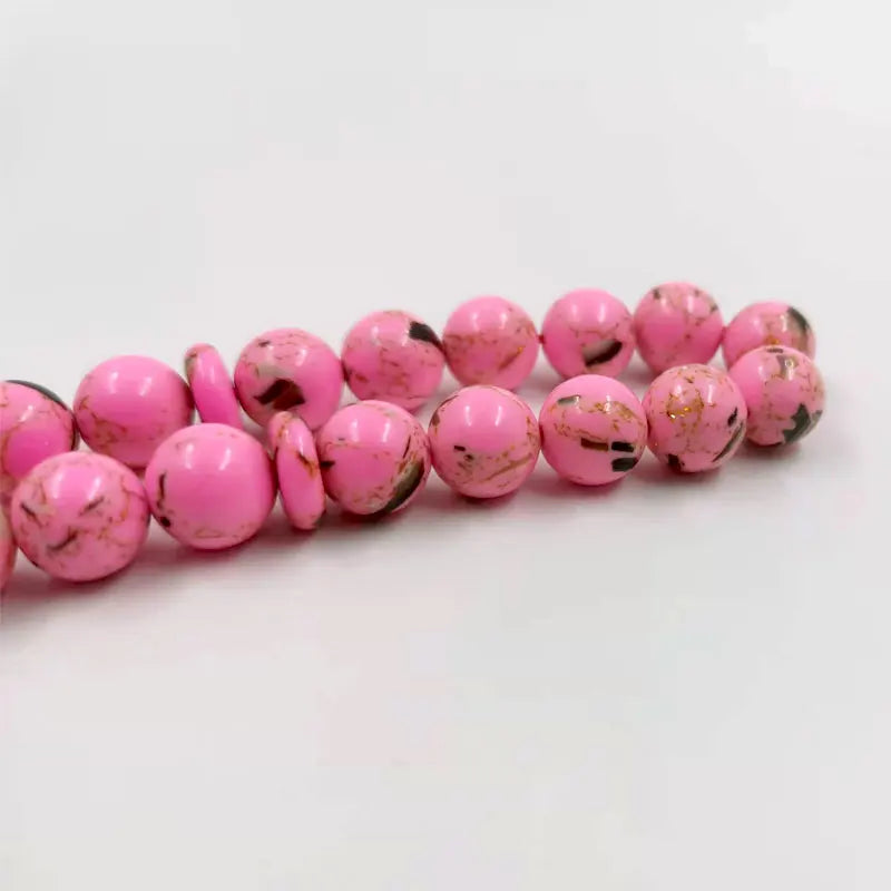 Tasbih pink stone inside Natural seashell misbaha muslim women Prayer Beads Islamic Eid gift rosary