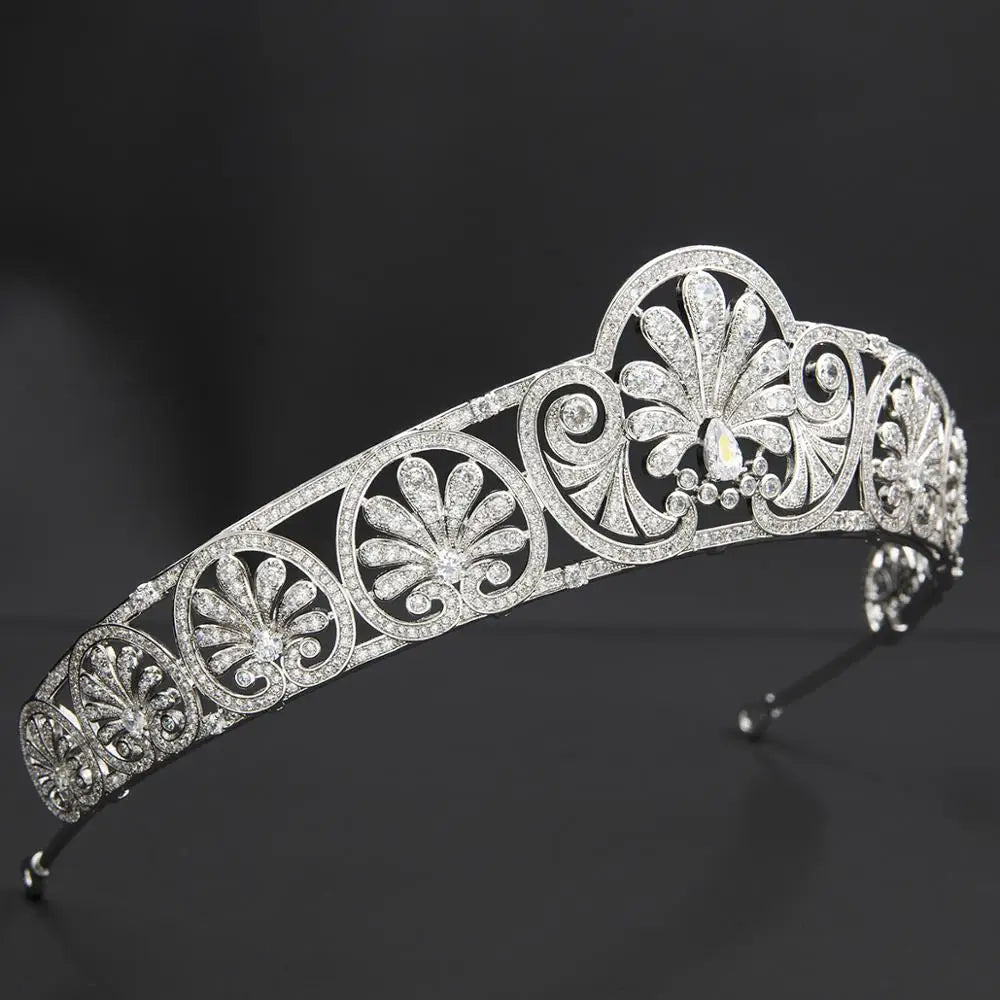 Luxury  Zirconia Crown Accessories Princess  Crystal Queens