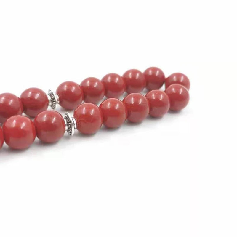 Tasbih Red stone Turkish jewelry misbaha muslim bracelet arabic islamic fashion accessoires  Rosary bead