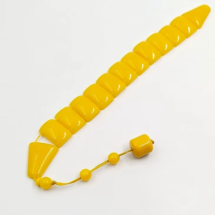 Turkish Bracelet tasbih yellow resin bangels arabic fashion  Ramadan