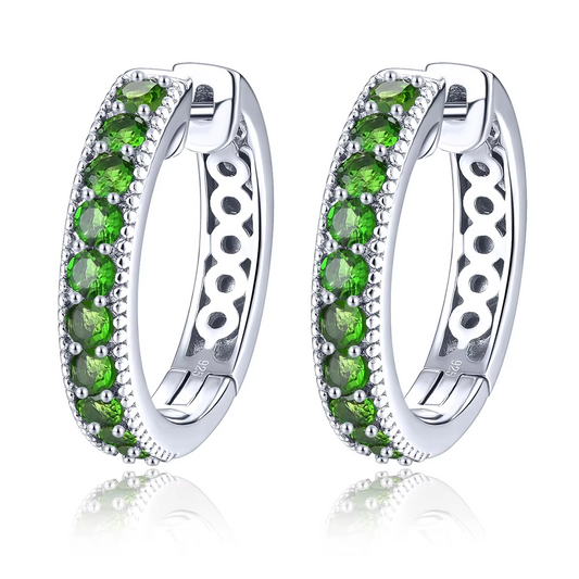 Natural Chrome Diopside Sterling Silver Gemstone Classic Style Fine Jewelrys S925